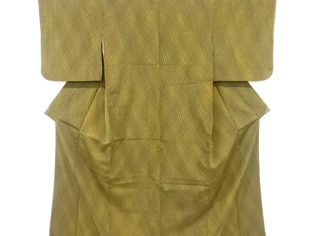 JAPANESE UNUSED OMESHI KIMONO / SILK / WOVEN ABSTRACT DIAGONAL STRIPE